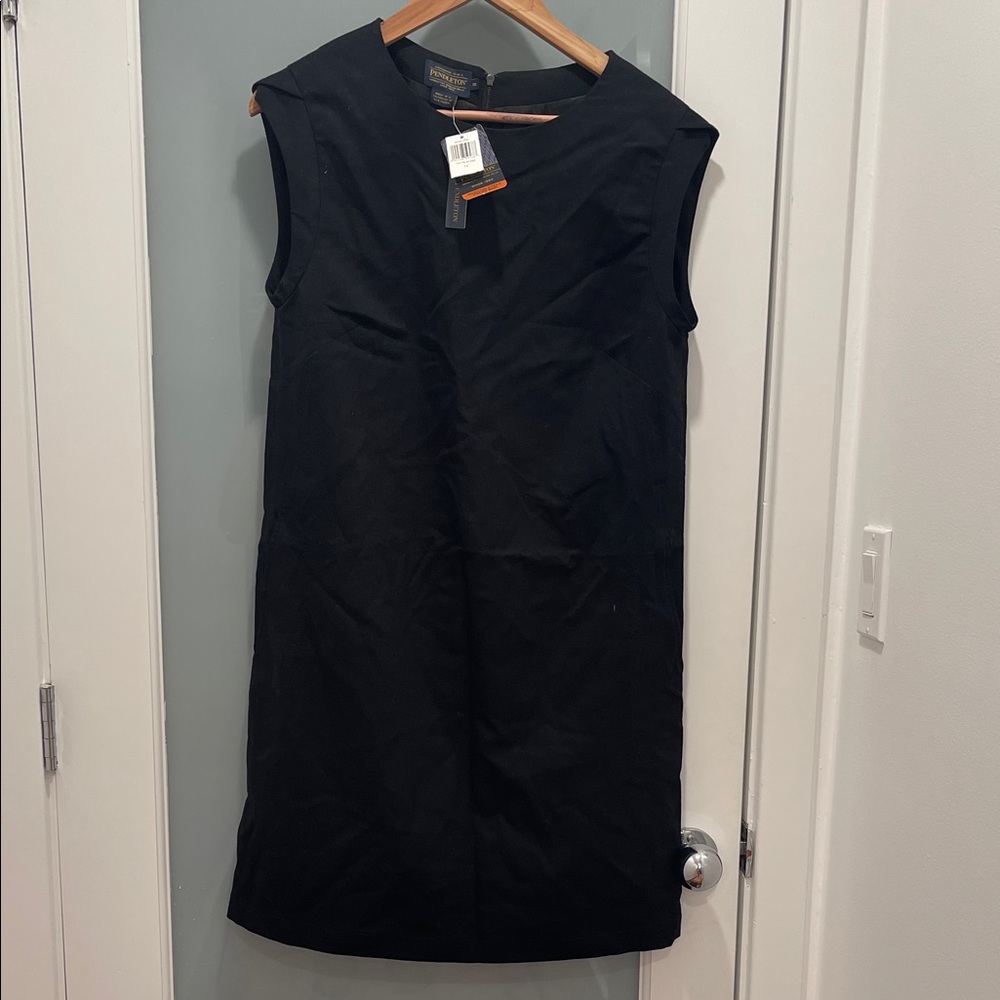 Stunning Pendleton Black Sleeveless Wool Dress